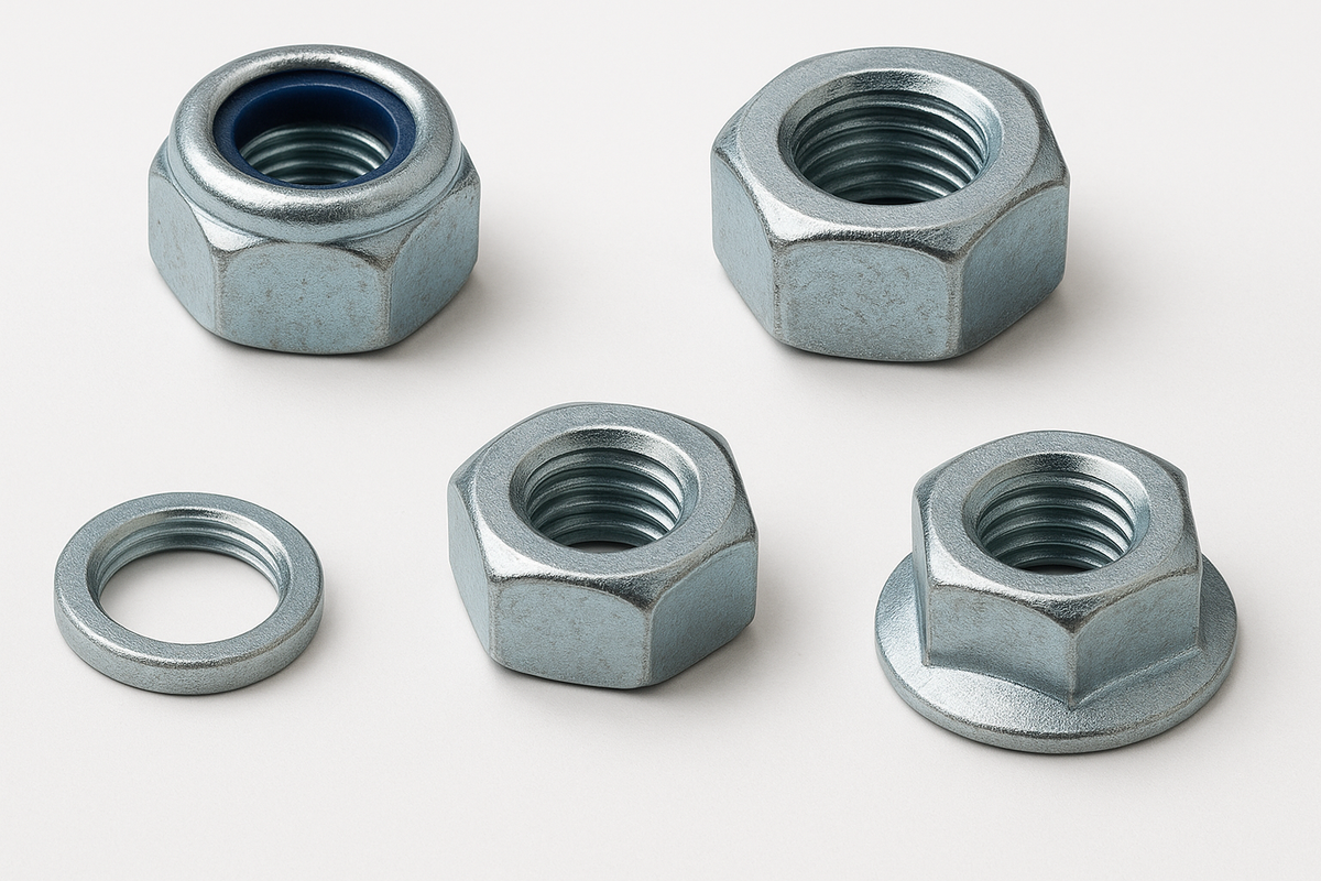 Fastenere 1-1/4″-7 Sechskantmutter – Verzinkter Stahl Klasse 2 – 1 Stück