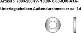 ISO 7093-1 200 HV - Flache Scheiben, große Reihe, verzinkt