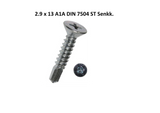 Blech-Bohrschraube Senkkopf PH DIN 7504 Stahl