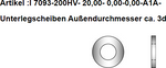 ISO 7093-1 200 HV - Flache Scheiben, große Reihe, verzinkt