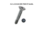 Blech-Bohrschraube Senkkopf PH DIN 7504 Stahl