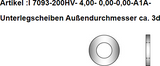 ISO 7093-1 200 HV - Flache Scheiben, große Reihe, verzinkt