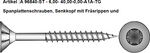 Spanplattenschrauben, Teilgewinde, Senkkopf Torx mit Fräsrippen  A1A verzinkt