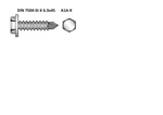 Bohrschraube Sechskantkopf DIN 7504 K Stahl 3,5 mm & 3,9 mm