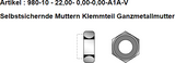 Sechskantmuttern DIN 980-10 verzinkt mit Klemmteil