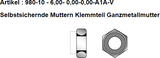 Sechskantmuttern DIN 980-10 verzinkt mit Klemmteil